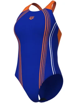 Badpak blauw/oranje
