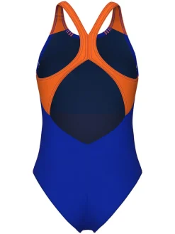 Badpak blauw/oranje