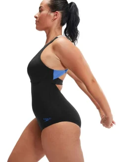 Badpak blauw/zwart