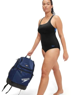 Badpak blauw/zwart