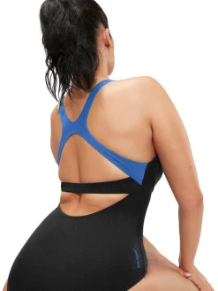 Badpak blauw/zwart