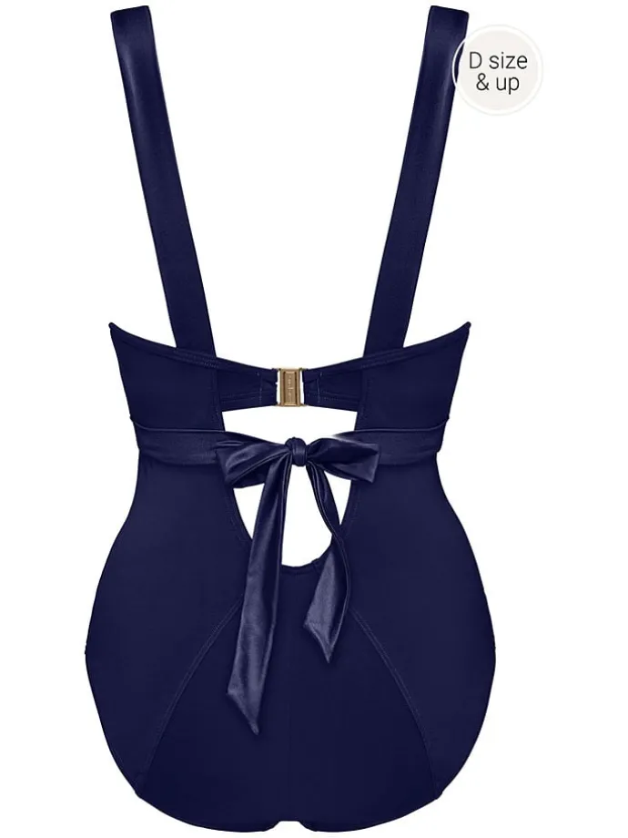Badpak "Cache Coeur" donkerblauw