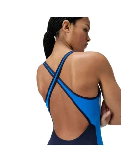 Badpak donkerblauw/blauw