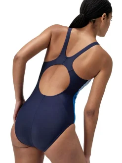 Badpak donkerblauw/blauw