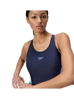 Badpak donkerblauw/blauw