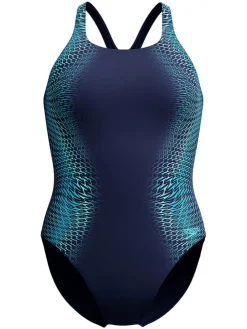 Badpak donkerblauw/blauw