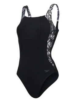Badpak "Eco Lunalustre" zwart/wit