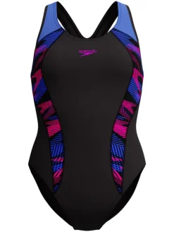Badpak "Eco+ Plastisol" donkerblauw/meerkleurig