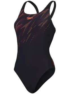 Badpak ''Eco+'' zwart/oranje