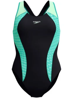 Badpak "End+ Placem" zwart/turquoise