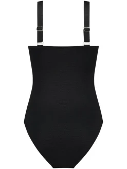 Badpak "Scallop" zwart