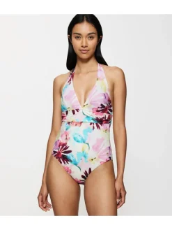 Badpak "Summer Fleur" meerkleurig/lichtroze