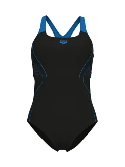 Badpak zwart/blauw