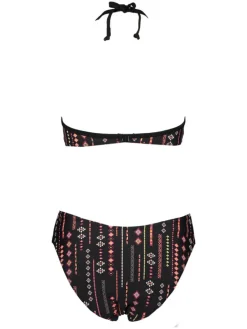 Badpak zwart/roze