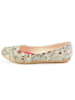 Ballerina's beige/meerkleurig