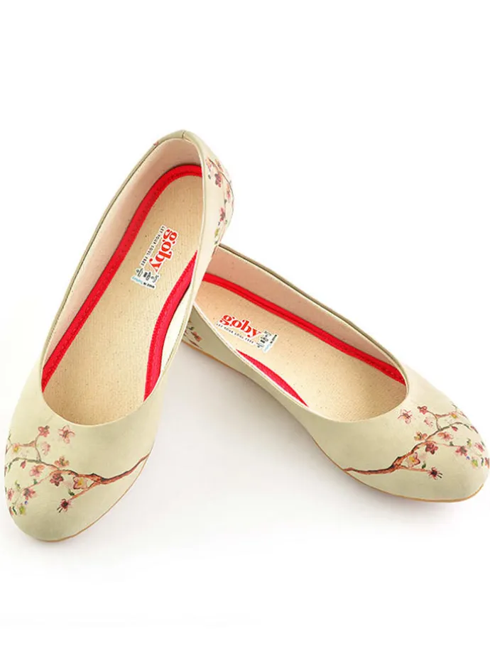 Ballerina's beige/meerkleurig