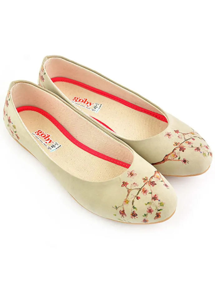 Ballerina's beige/meerkleurig