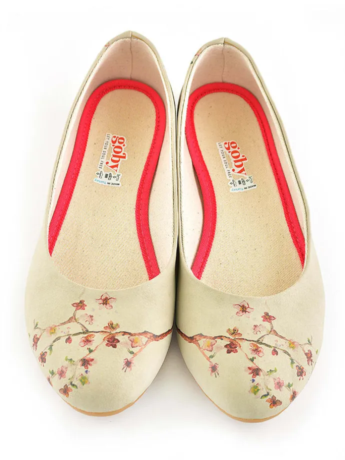 Ballerina's beige/meerkleurig