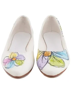 Ballerina's crème/meerkleurig