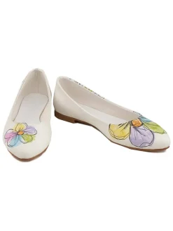 Ballerina's crème/meerkleurig