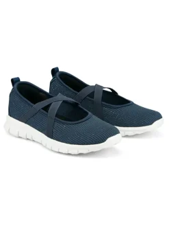 Ballerina's donkerblauw