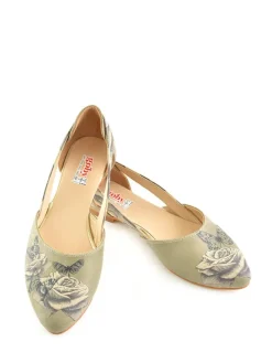 Ballerina's lichtgroen/meerkleurig