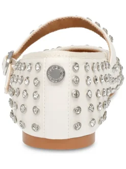 Ballerina's met bandje wit
