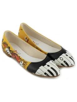 Ballerina's zwart/geel