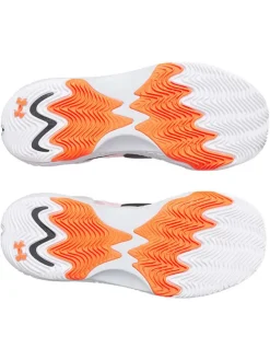 Basketbalschoenen oranje/wit/zwart