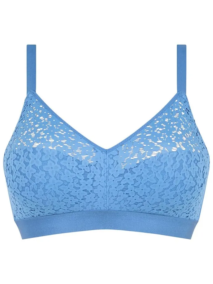 Beugelloze beha blauw