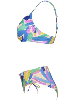 Bikini blauw/turquoise/lichtroze