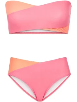 Bikini roze/abrikooskleurig
