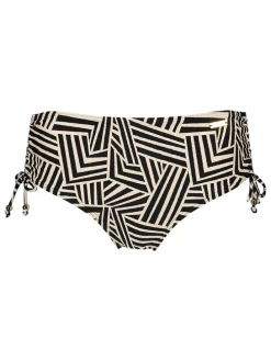 Bikinislip beige/zwart