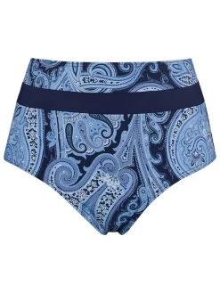 Bikinislip donkerblauw/lichtblauw