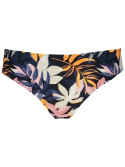 Bikinislip donkerblauw/oranje