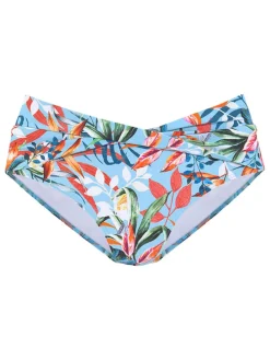 Bikinislip lichtblauw/meerkleurig