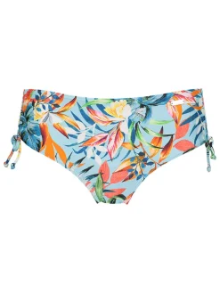 Bikinislip lichtblauw/meerkleurig