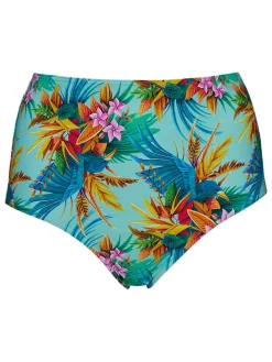 Bikinislip lichtblauw/meerkleurig