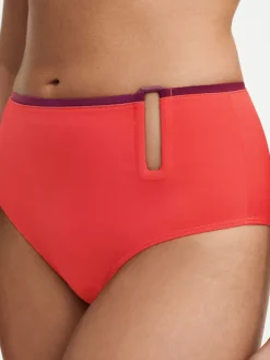 Bikinislip rood/paars