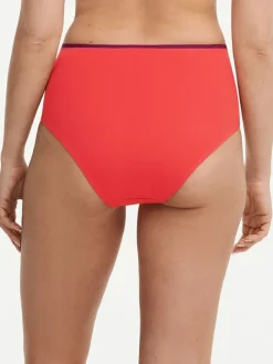 Bikinislip rood/paars