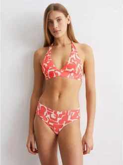 Bikinislip roze/crème