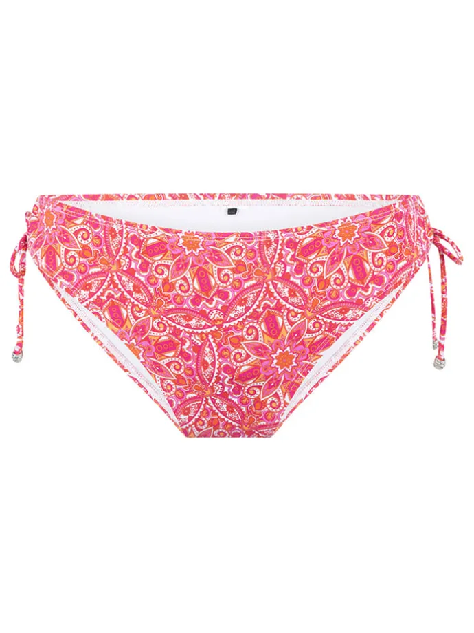 Bikinislip roze/wit