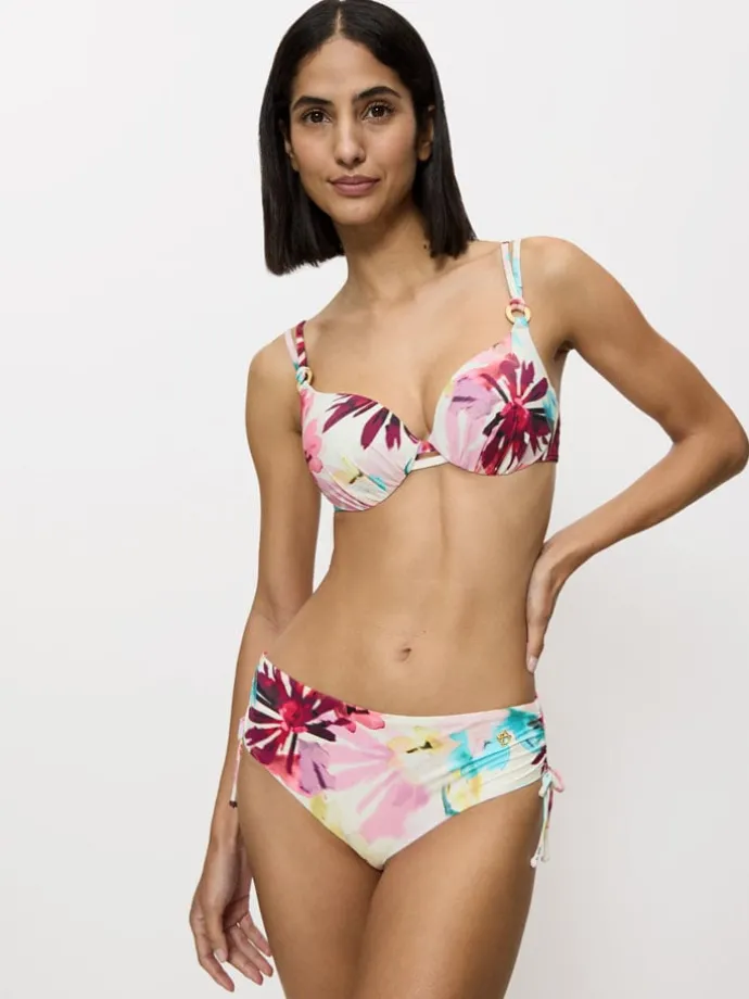 Bikinislip "Summer Fleur" lichtroze/meerkleurig