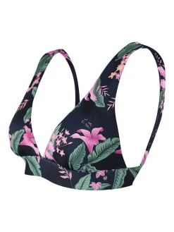 Bikinitop "Forte" donkerblauw/lichtroze
