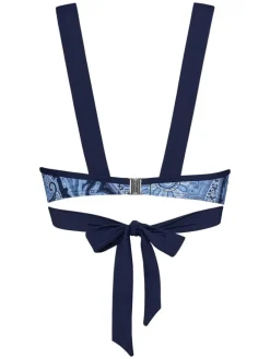 Bikinitop lichtblauw/donkerblauw