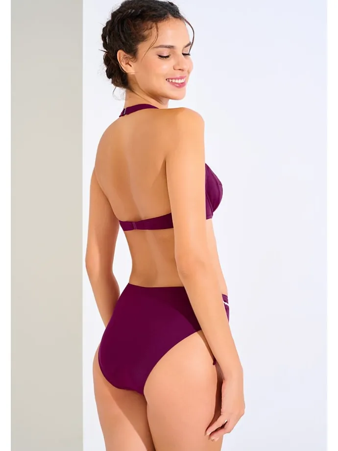 Bikinitop pruimkleurig