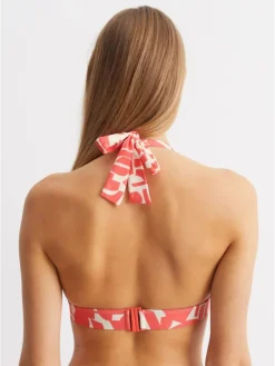 Bikinitop roze/crème