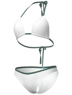 Bikini wit/donkergroen