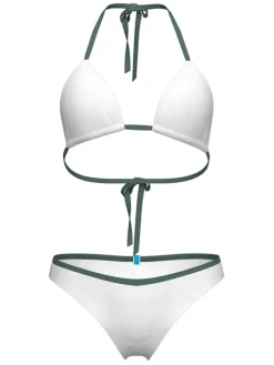 Bikini wit/donkergroen