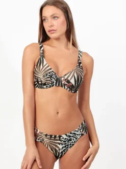 Bikini zwart/wit/bruin
